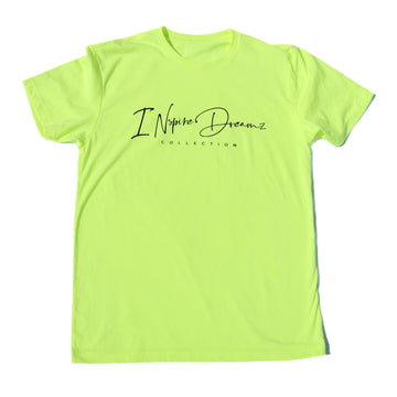 INspireDreamzCollection Neon Green TShirt / Black Logo